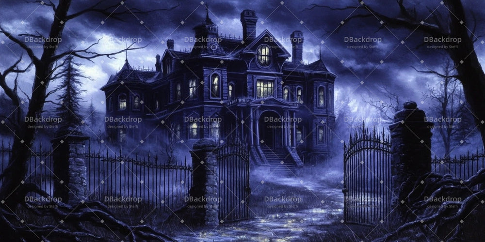 Theater Backdrops Addams Family House Dance Stage Backdrop CSH510-T1