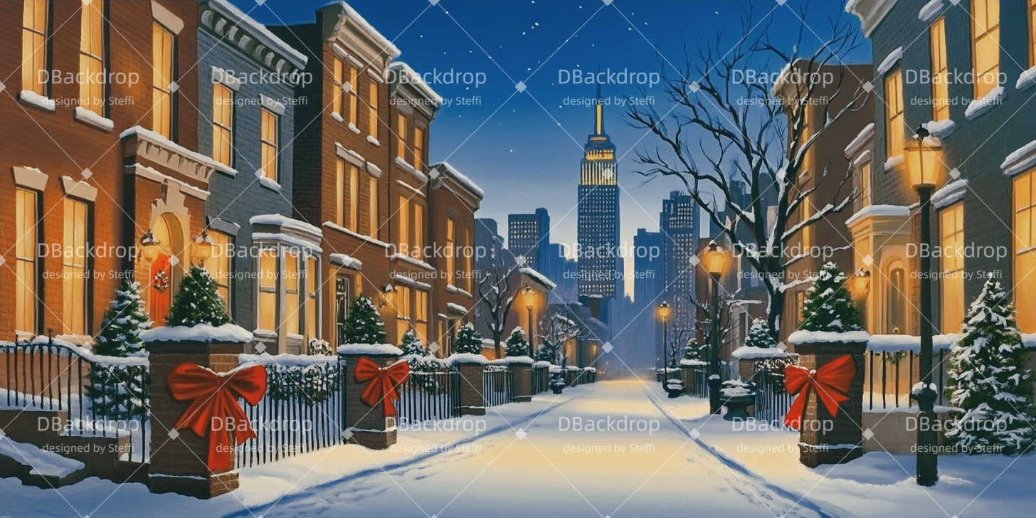 Performance Backdrops Christmas NYC Theatre Stage Backdrop CSH510-T38