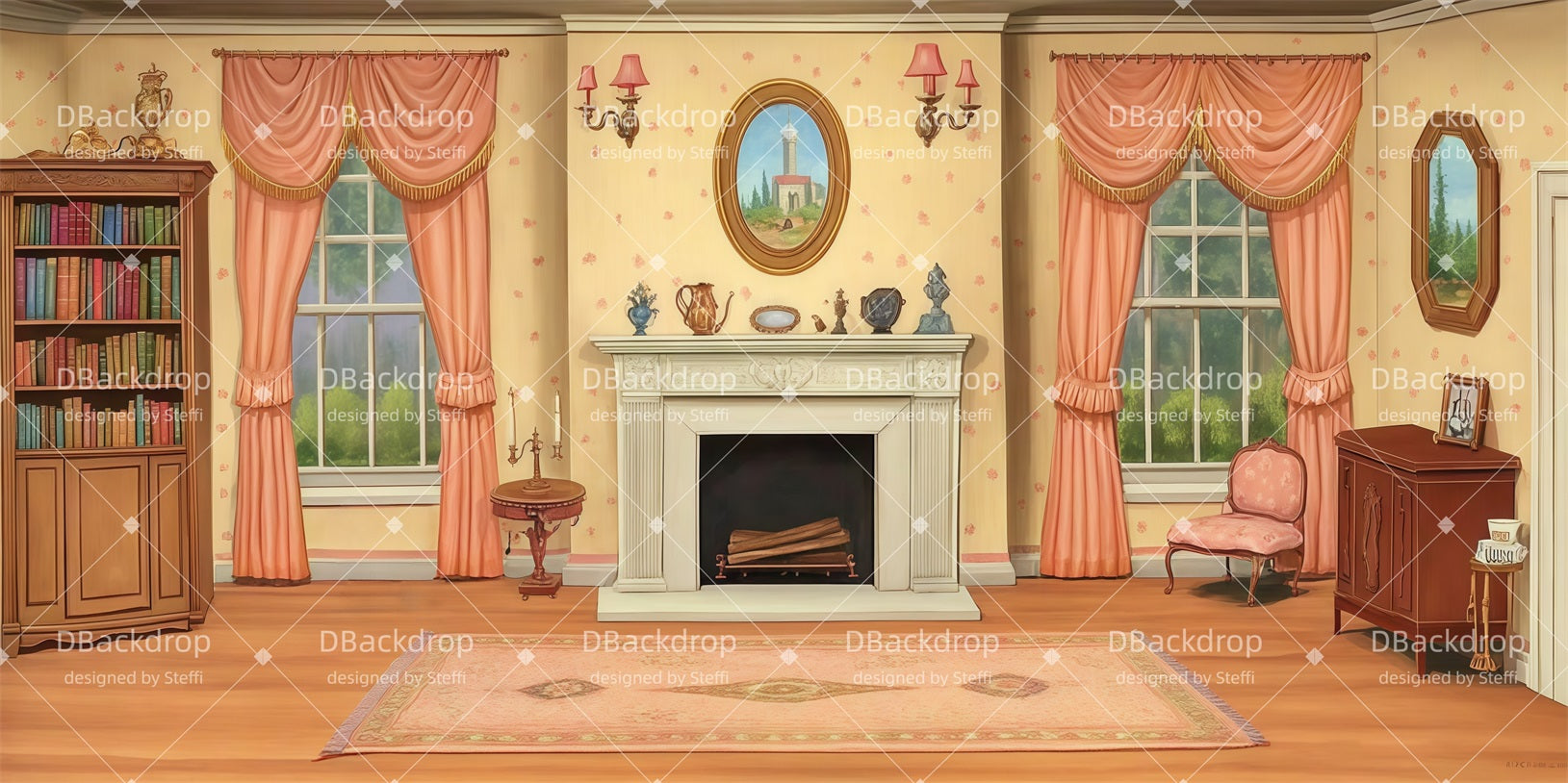 Large Stage Backdrops Living Room Movie Theater Backdrop CSH510-T47