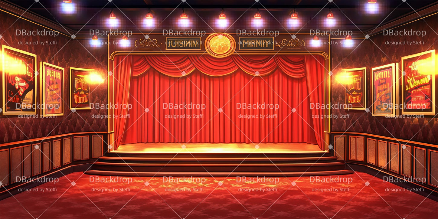 Broadway Stage Backdrop Bar Stage Performance Backdrops CSH510-T51