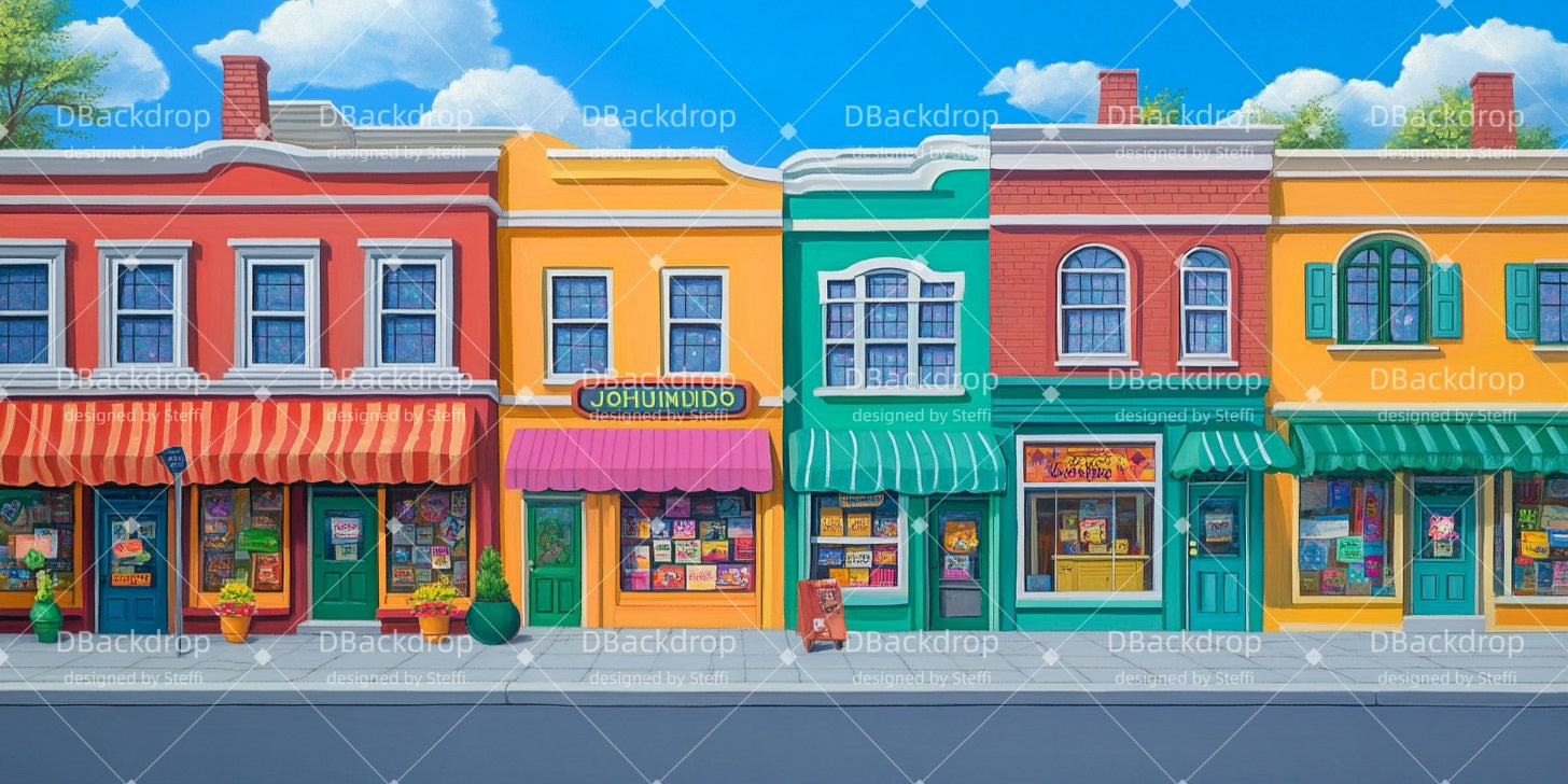 Performance Backdrops Shop Street Church Stage Backdrops CSH510-T57