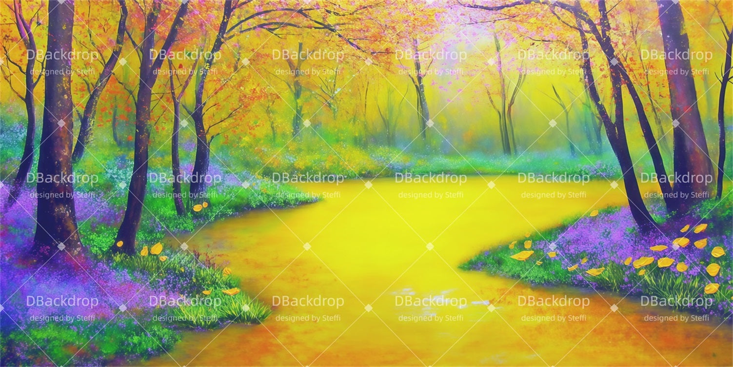 Stage Backdrop Ideas Forest Path School Play Backdrops CSH510-T76