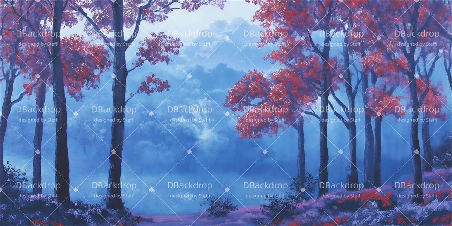 Performance Backdrops Serene Forest Sunrise Theater Backdrops CSH510-T77