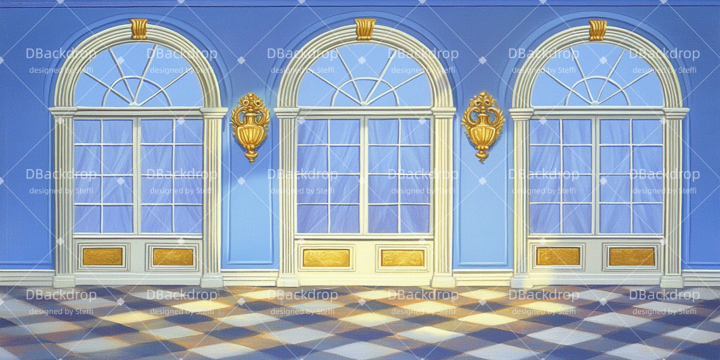 Dance Backdrop Princess's Room Theater Stage Backdrop CSH510-T93
