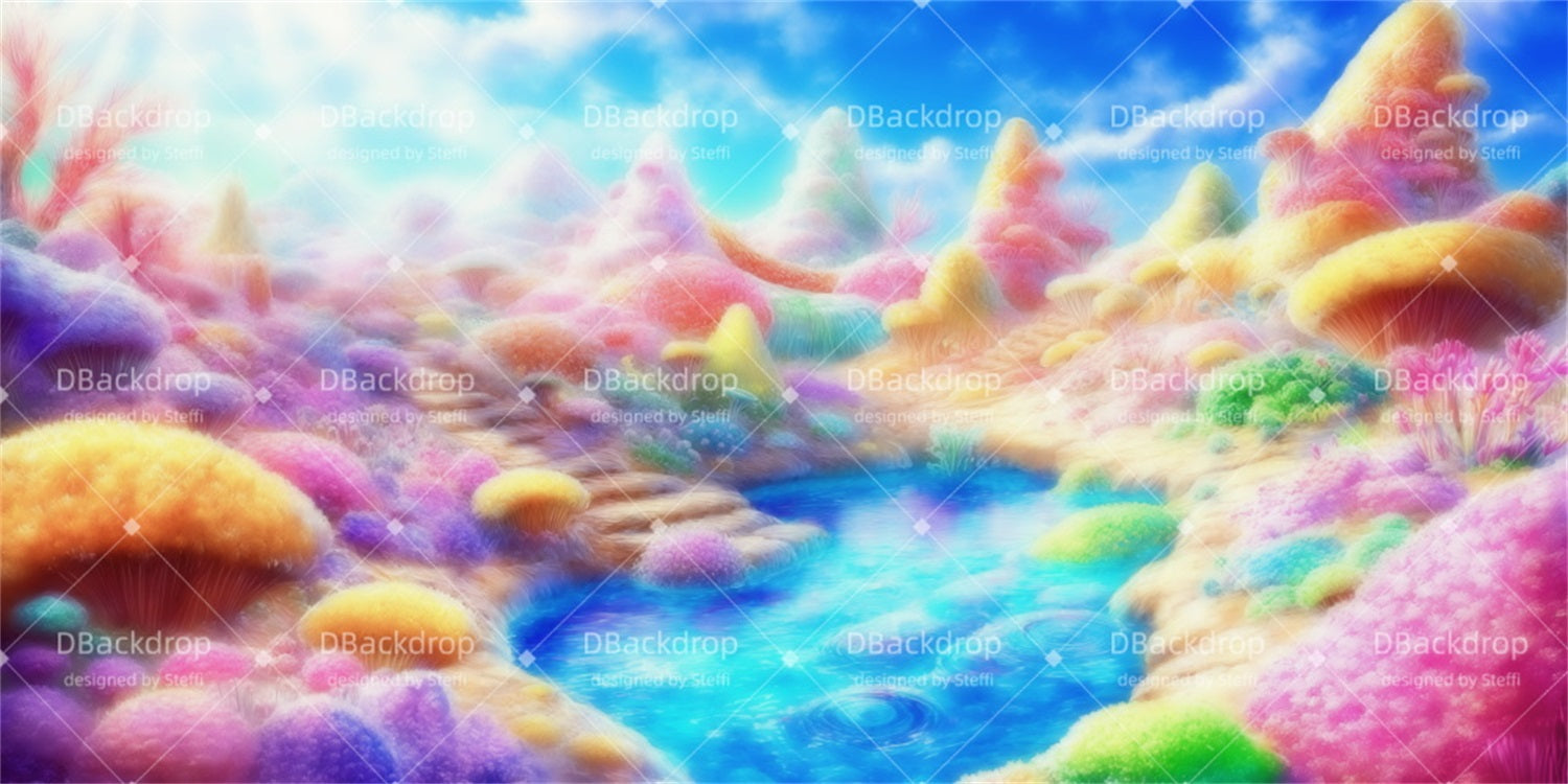 Stage Backdrop Whoville Land Scenery Backdrops For Theater CSH511-T18