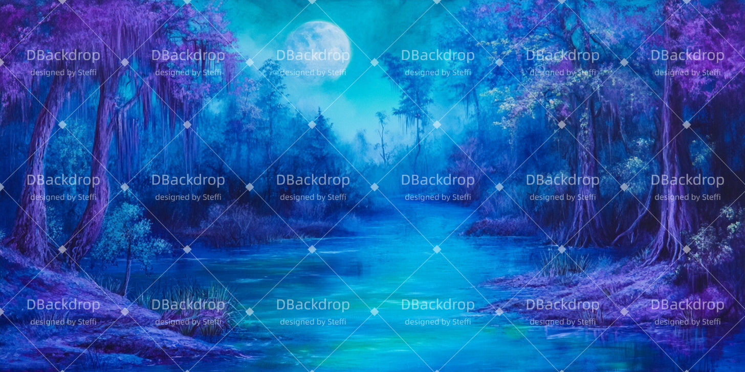 Forest Stage Backdrop Night Marsh Performance Backdrops CSH511-T25
