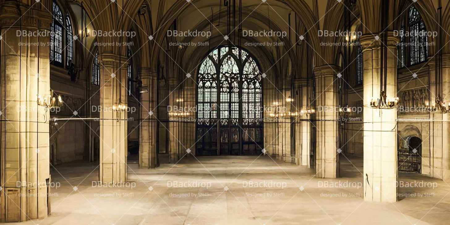 Theater Stage Backdrop Monastery Chapel Church Stage Backdrops CSH511-T35