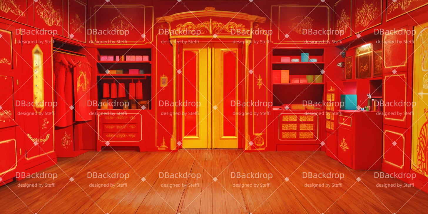 Theater Backdrop Vintage Clothing Store Stage Backdrop Ideas CSH511-T64