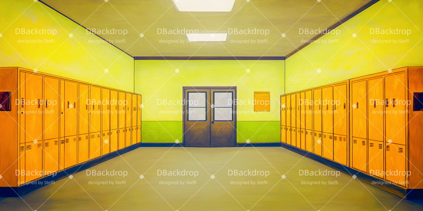 Stage Backdrop School Locker Room Theater Backdrops For Sale CSH511-T66