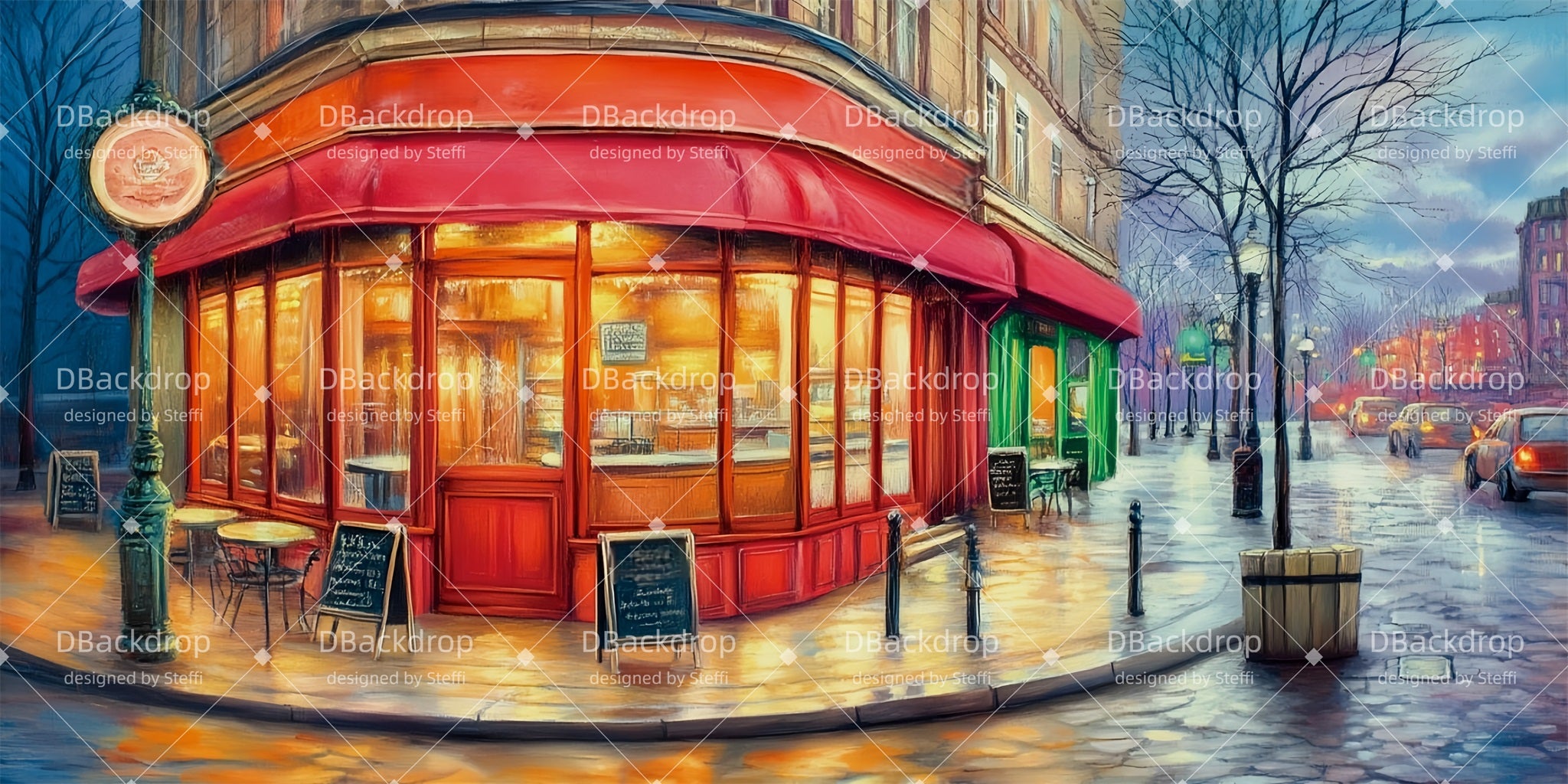 Stage Backdrops Corner Café Theater Backdrops For Sale CSH511-T81