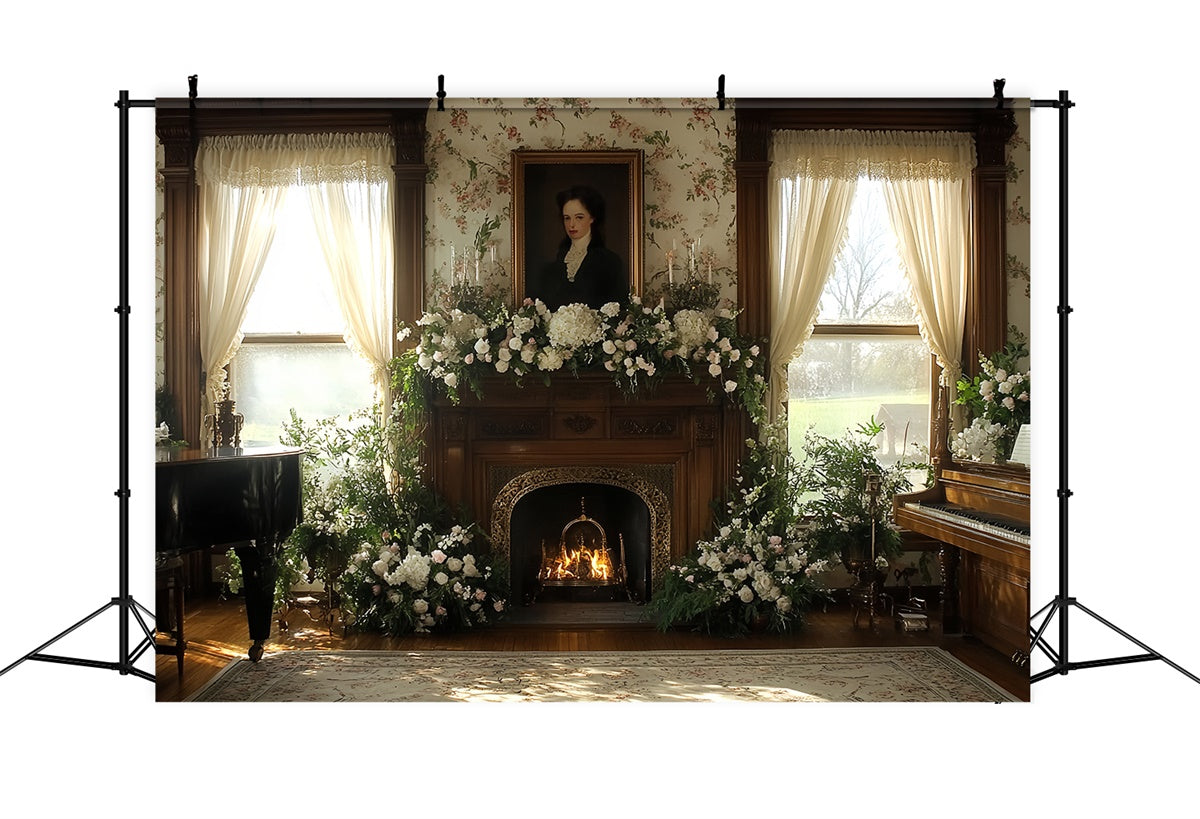Victorian Photo Backdrop Hearth Bloom Vintage Backdrop CSH57-104