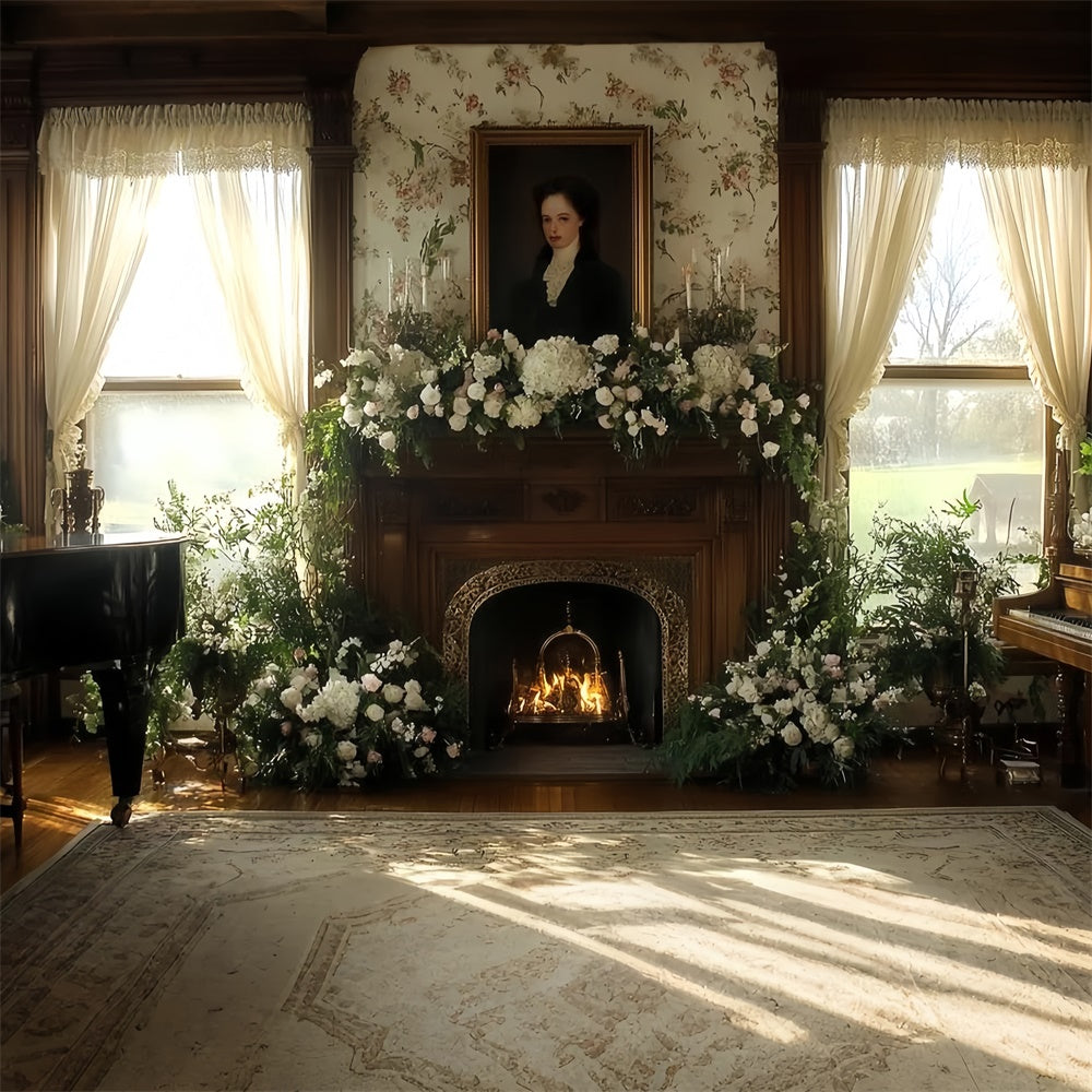 Victorian Photo Backdrop Hearth Bloom Vintage Backdrop CSH57-104