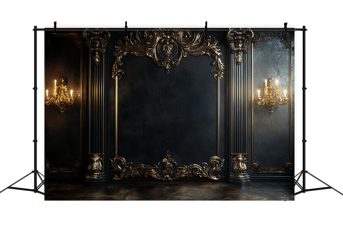 Vintage Wall Backdrop Royal Sconce Elegance Backdrop CSH57-115