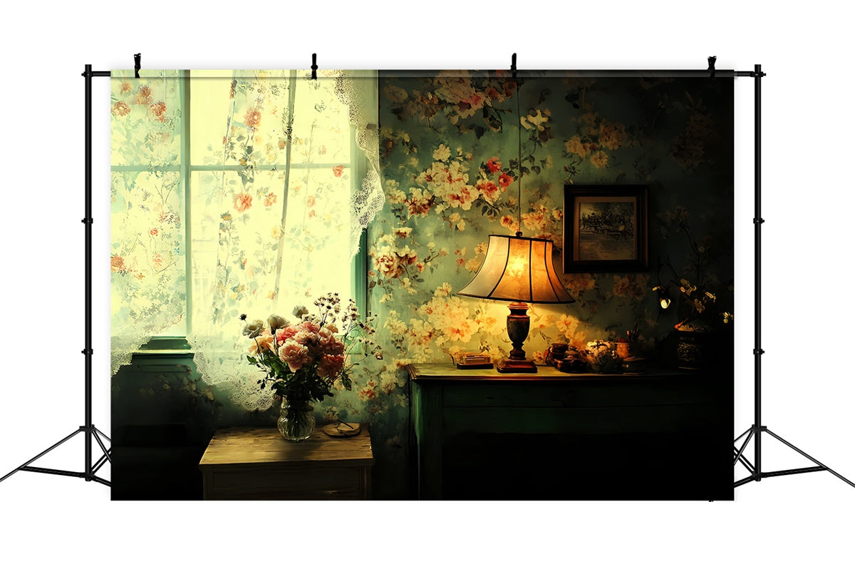 Classic Backdrop Floral Evening Charm Vintage Backdrop CSH57-118