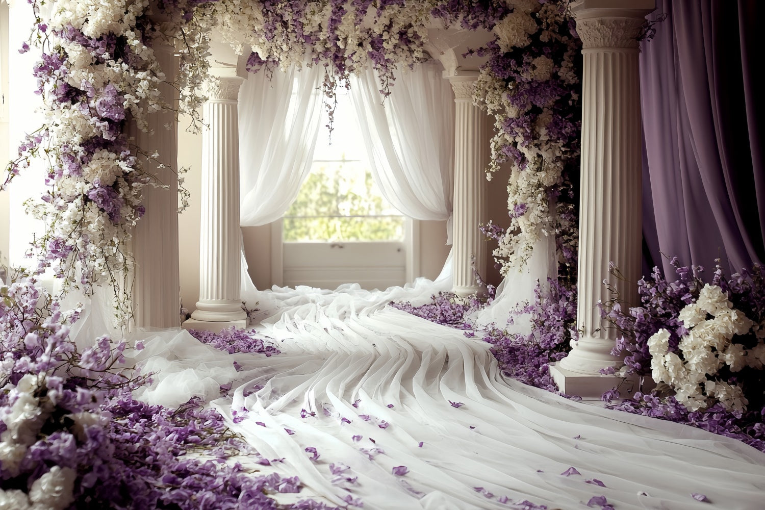 Classic Backdrop Violet Dream Entrance Backdrop Vintage CSH57-122