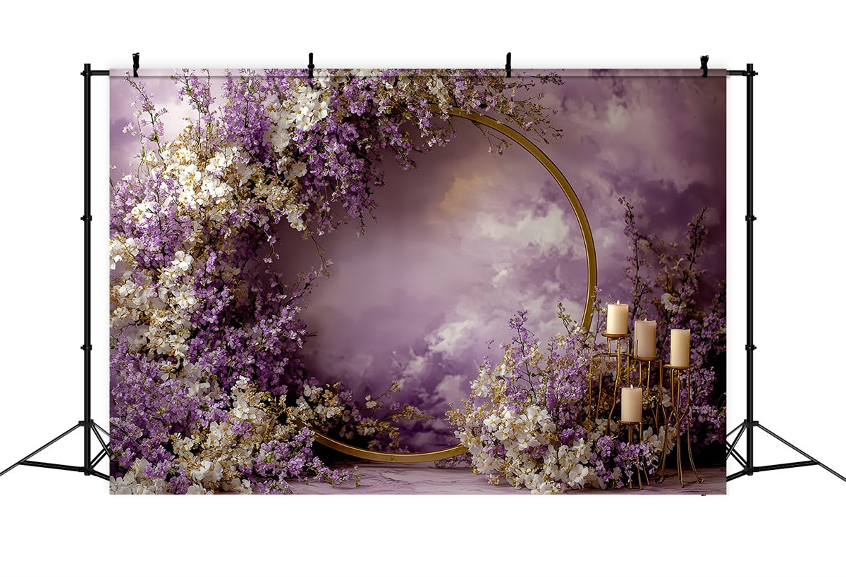 Backdrop Vintage Twilight Bloom Candlelit Backdrop CSH57-124