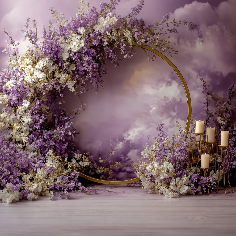 Backdrop Vintage Twilight Bloom Candlelit Backdrop CSH57-124