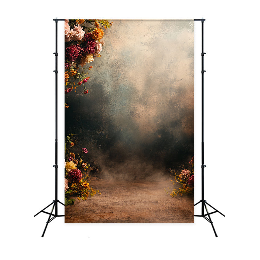 Vintage Wall Backdrop Warm Romance Bloom Backdrop CSH57-136