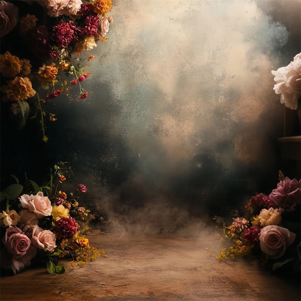 Vintage Wall Backdrop Warm Romance Bloom Backdrop CSH57-136