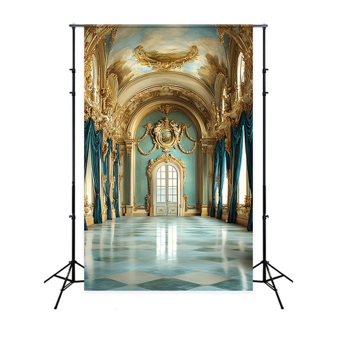 Vintage Photo Backdrops Baroque Sky Palace Backdrop CSH57-137