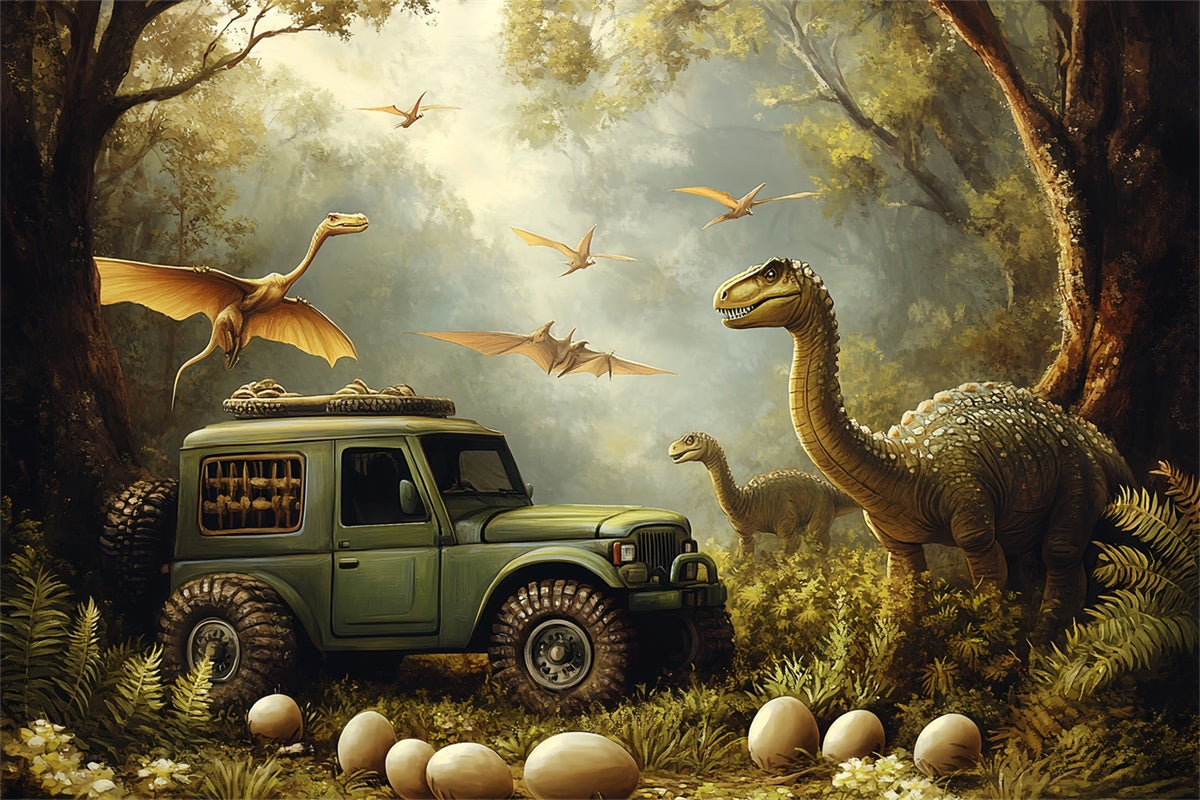 Forest Backdrops Ancient Jungle Expedition Backdrop CSH57-166