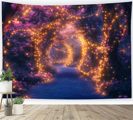 Backdrop Enchanted Forest Twinkle Glow Blossom Backdrop CSH57-170