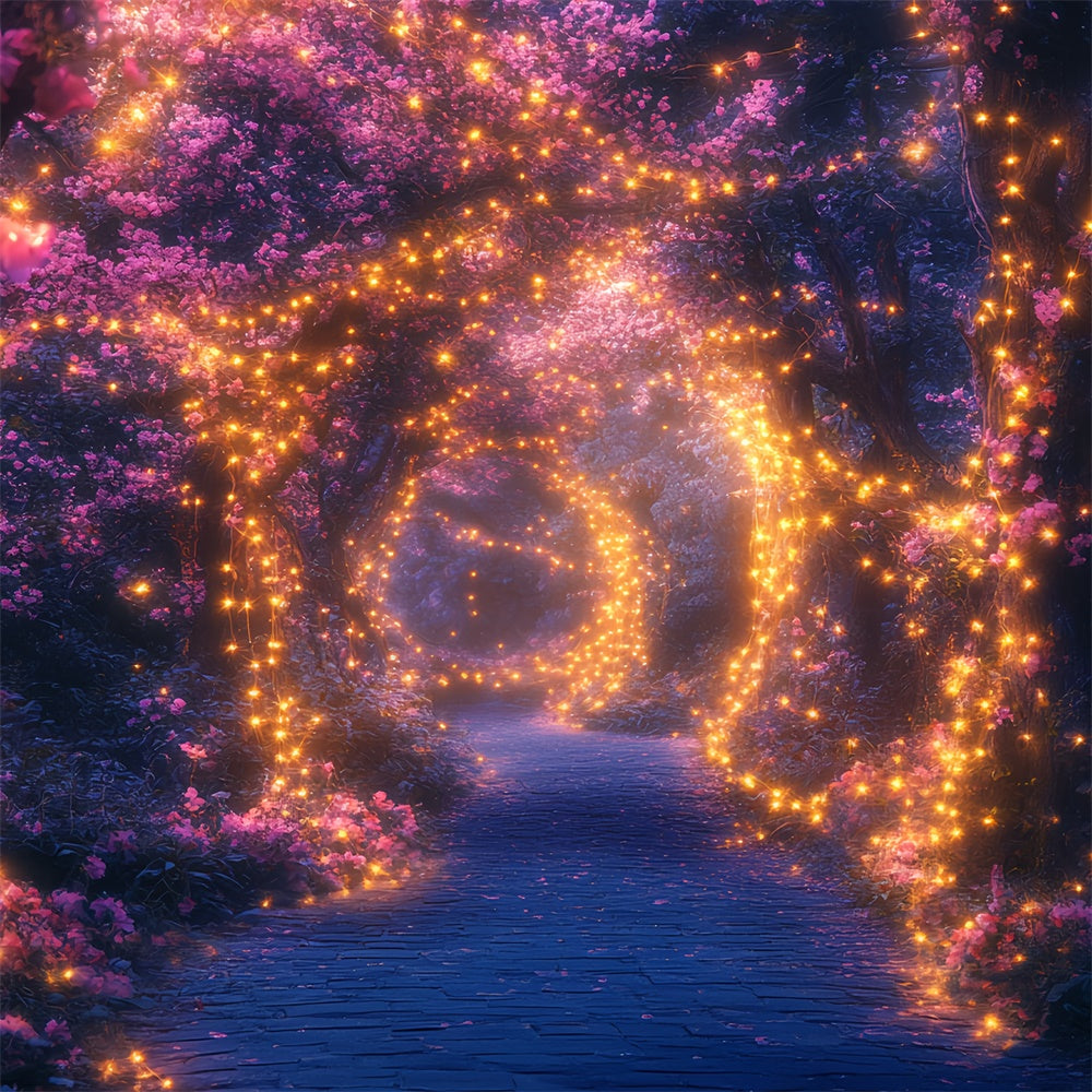 Backdrop Enchanted Forest Twinkle Glow Blossom Backdrop CSH57-170