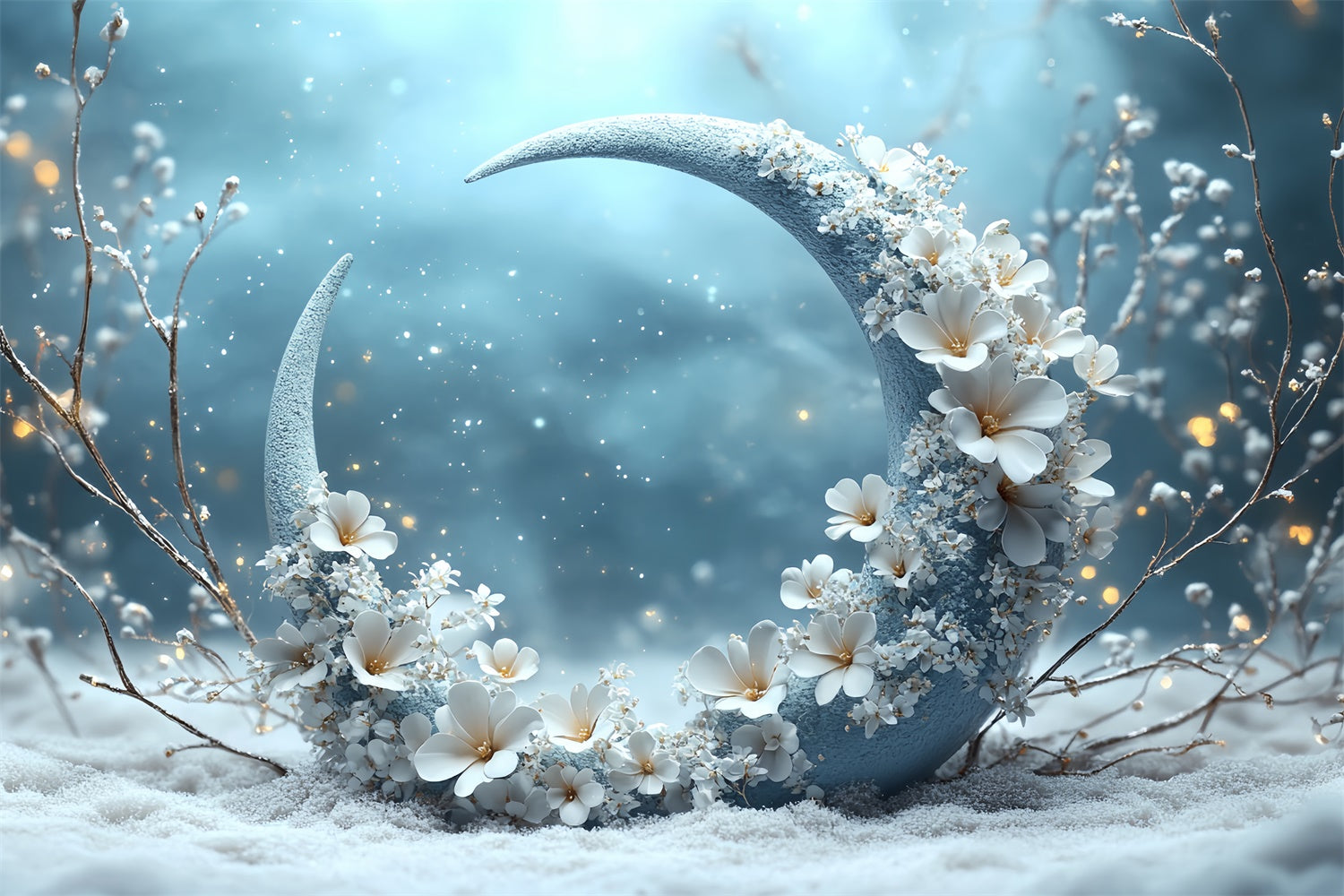 Winter Wonderland Backdrops Crescent Snow Dream Backdrop CSH57-212
