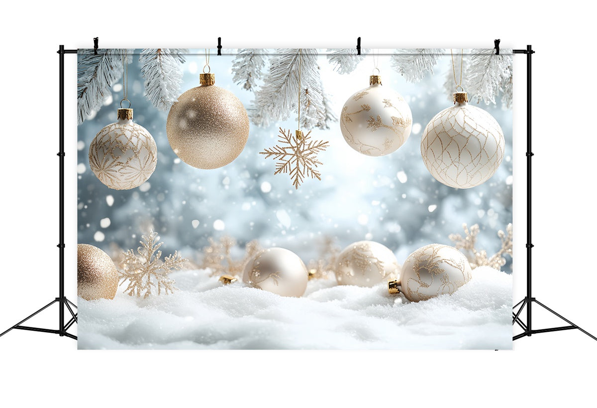 Winter Scene Backdrop Elegant Holiday Glow Backdrop CSH57-214