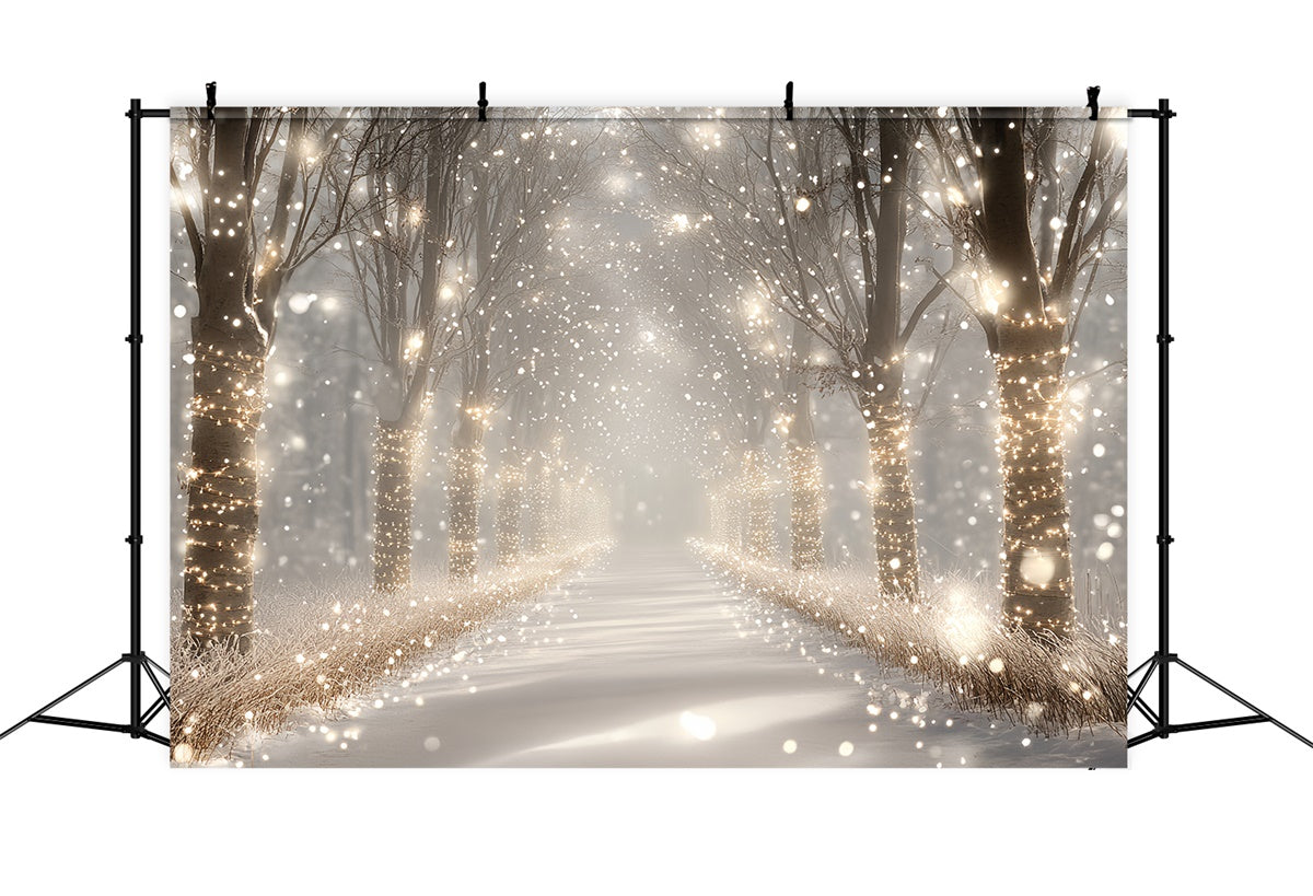 Winter Forest Backdrop Enchanted Winter Grove Backdrop CSH57-226
