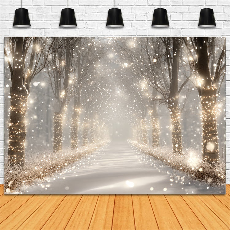 Winter Forest Backdrop Enchanted Winter Grove Backdrop CSH57-226