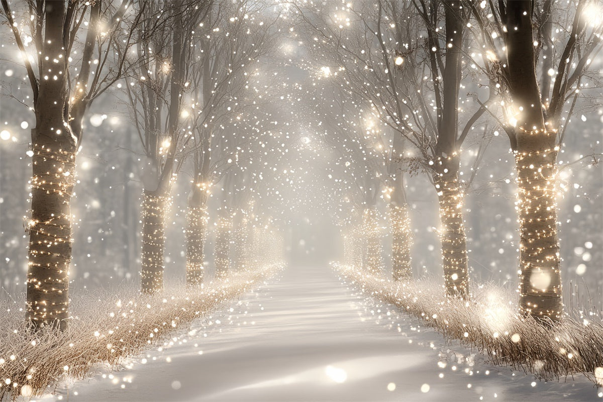 Winter Forest Backdrop Enchanted Winter Grove Backdrop CSH57-226