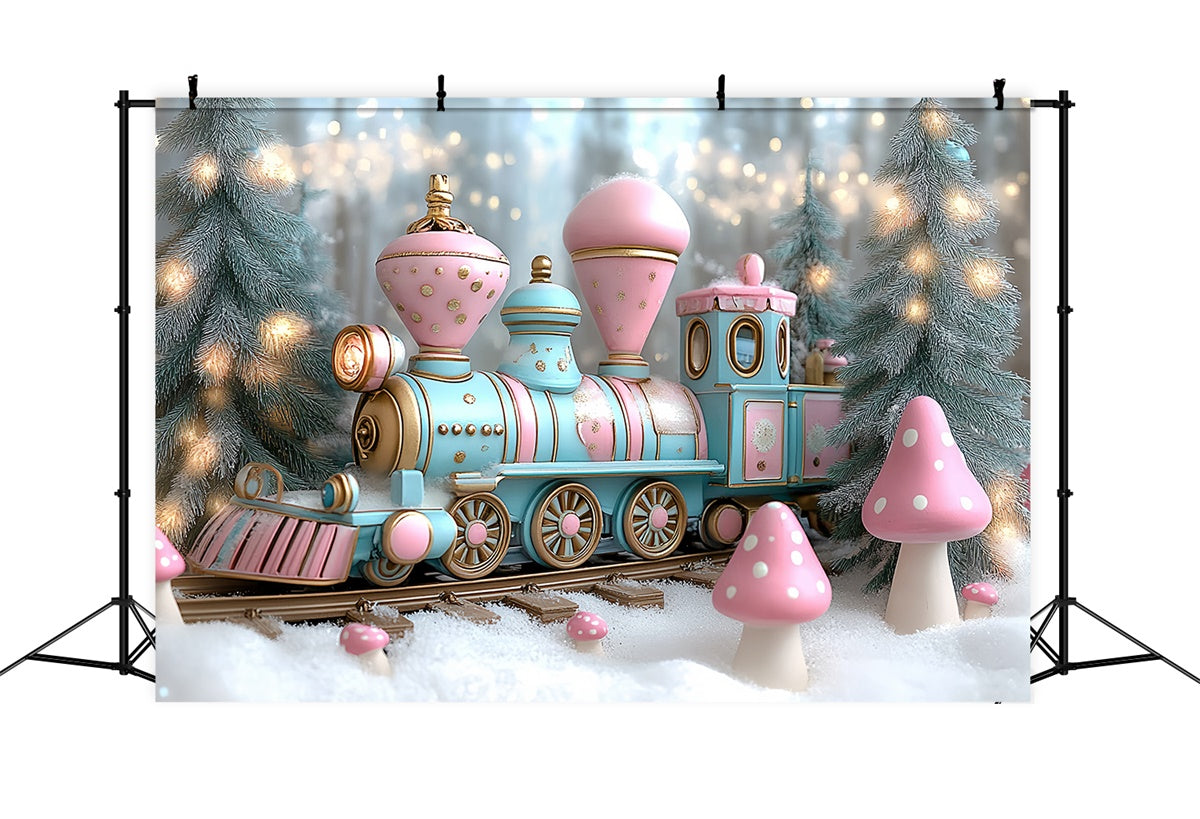 Winter Backdrop Frosty Fairytale Express Backdrop CSH57-232