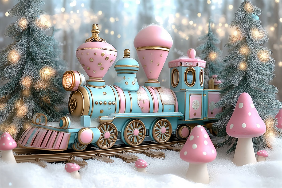 Winter Backdrop Frosty Fairytale Express Backdrop CSH57-232