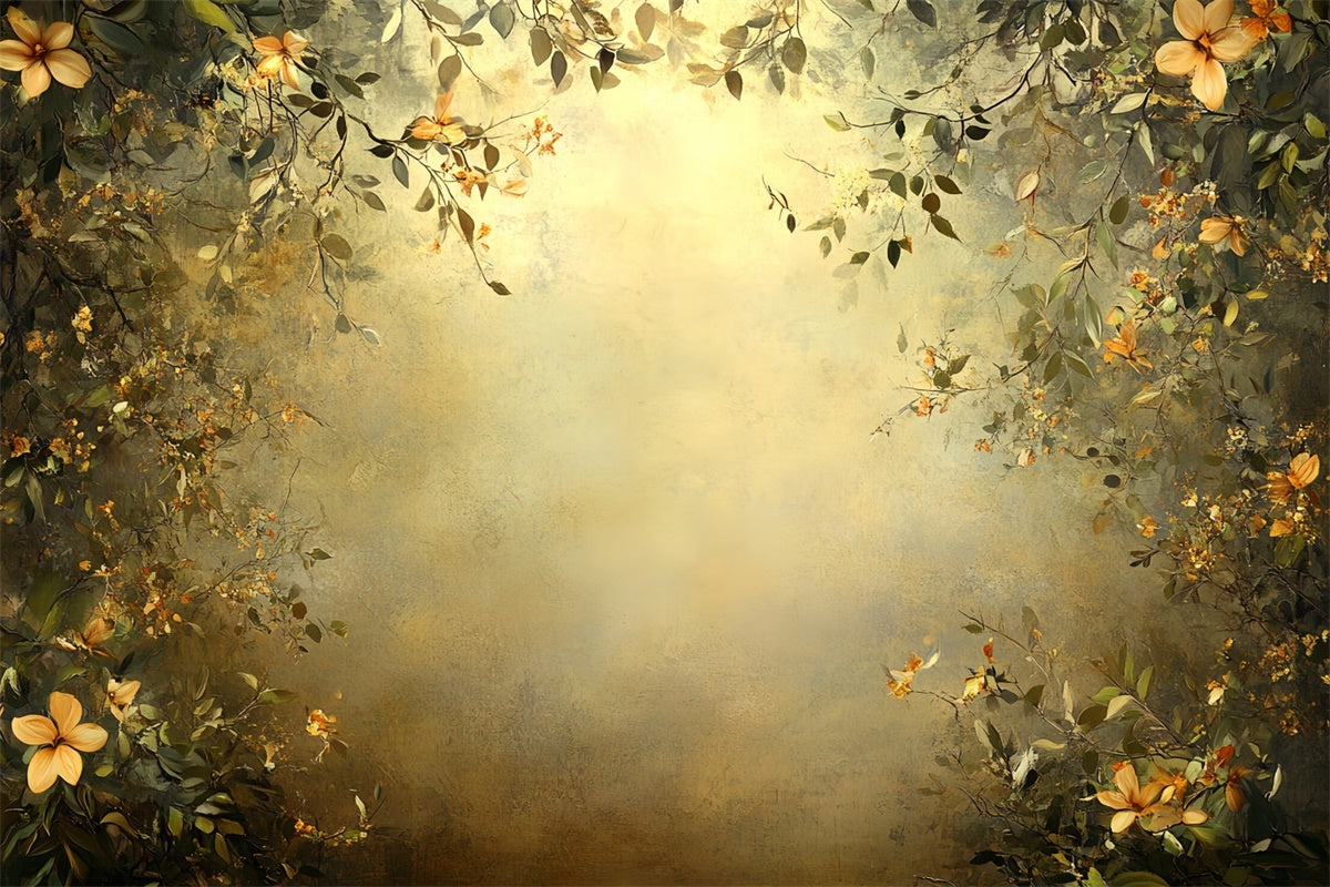 Fine Art Backdrops Vintage Bloom Frame Fabric Backdrops CSH57-256