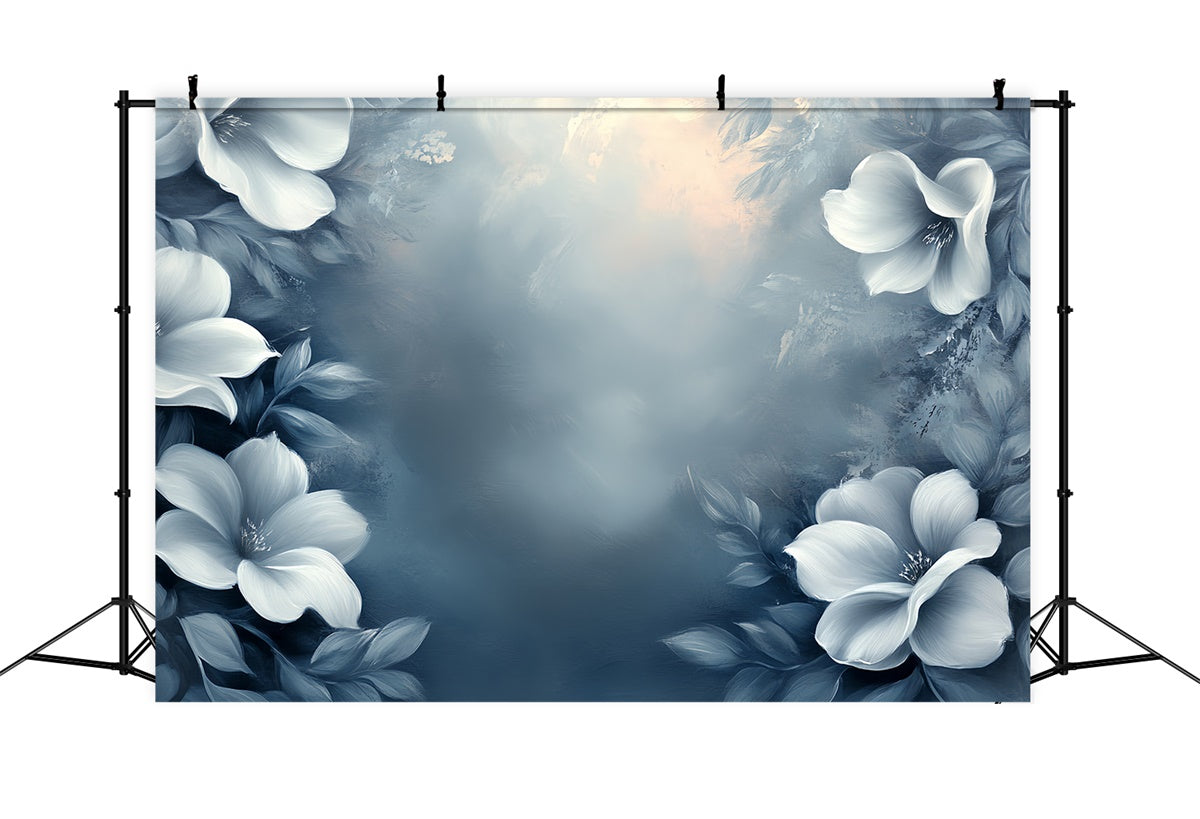 Fine Art Photography Backdrop Dreamy Blue Petal Backdrop CSH57-257