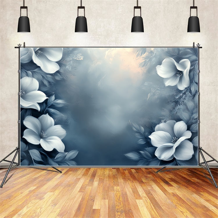 Fine Art Photography Backdrop Dreamy Blue Petal Backdrop CSH57-257