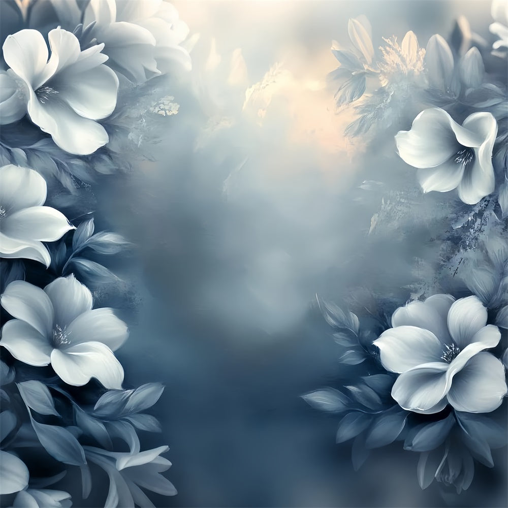 Fine Art Photography Backdrop Dreamy Blue Petal Backdrop CSH57-257
