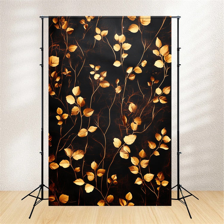 Fine Art Photography Backdrop Luxe Leaf Gilded Backdrop CSH57-264