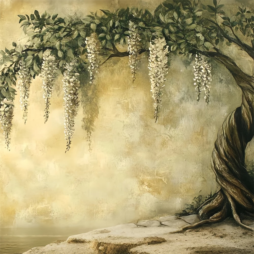 Artistic Backdrops Hanging Blooms Antique Cloth Backdrops CSH57-268