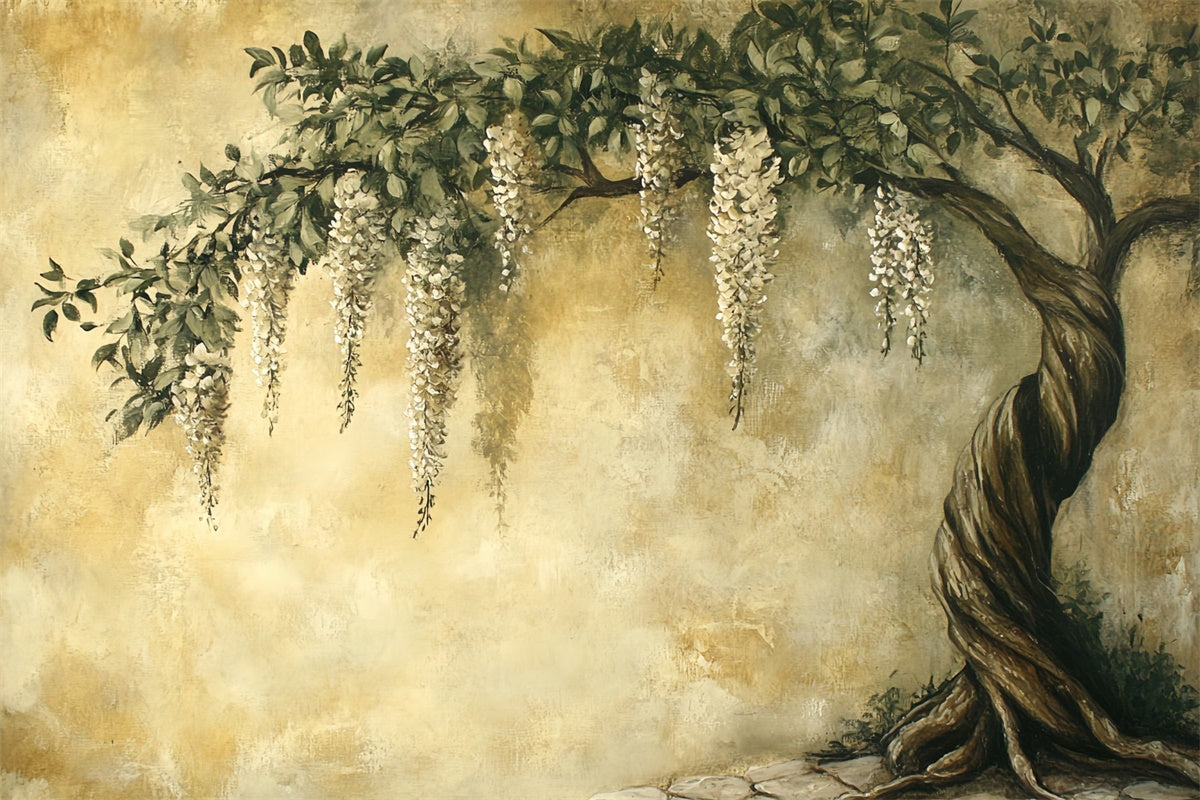 Artistic Backdrops Hanging Blooms Antique Cloth Backdrops CSH57-268