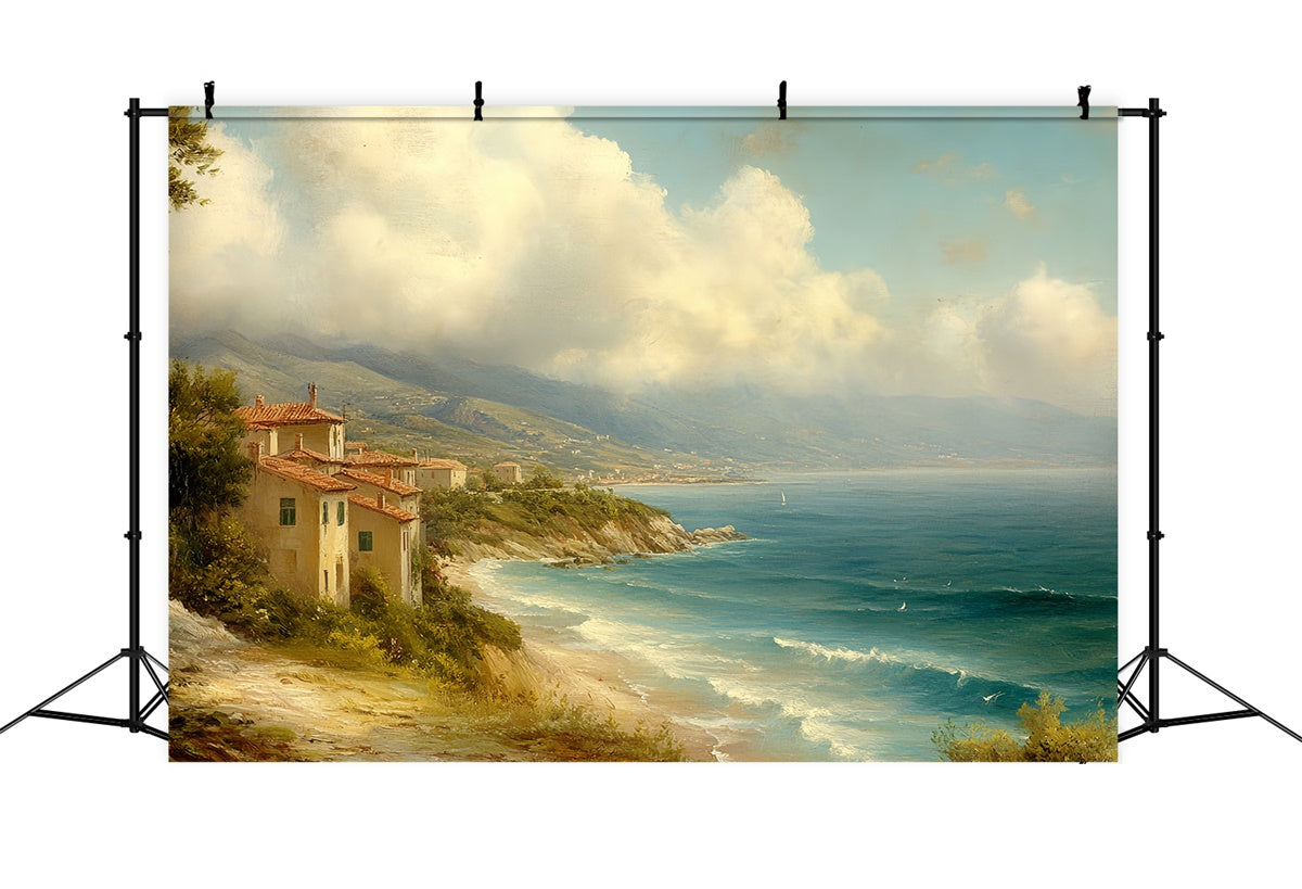 Backdrops Fine Art Sunny Shore Calm Fabric Backdrops CSH57-274