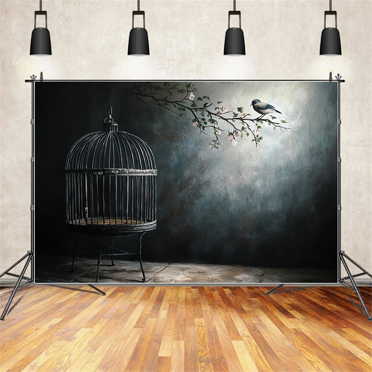 Fine Art Photography Backdrop Silent Cage Garden Backdrop CSH57-277