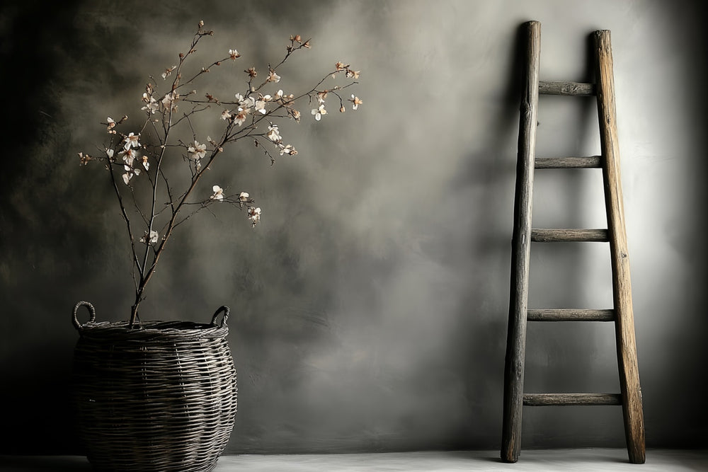 Backdrops Fine Art Rustic Ladder Bloom Video Backdrop CSH57-278