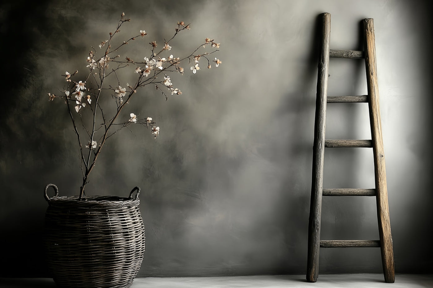Backdrops Fine Art Rustic Ladder Bloom Video Backdrop CSH57-278