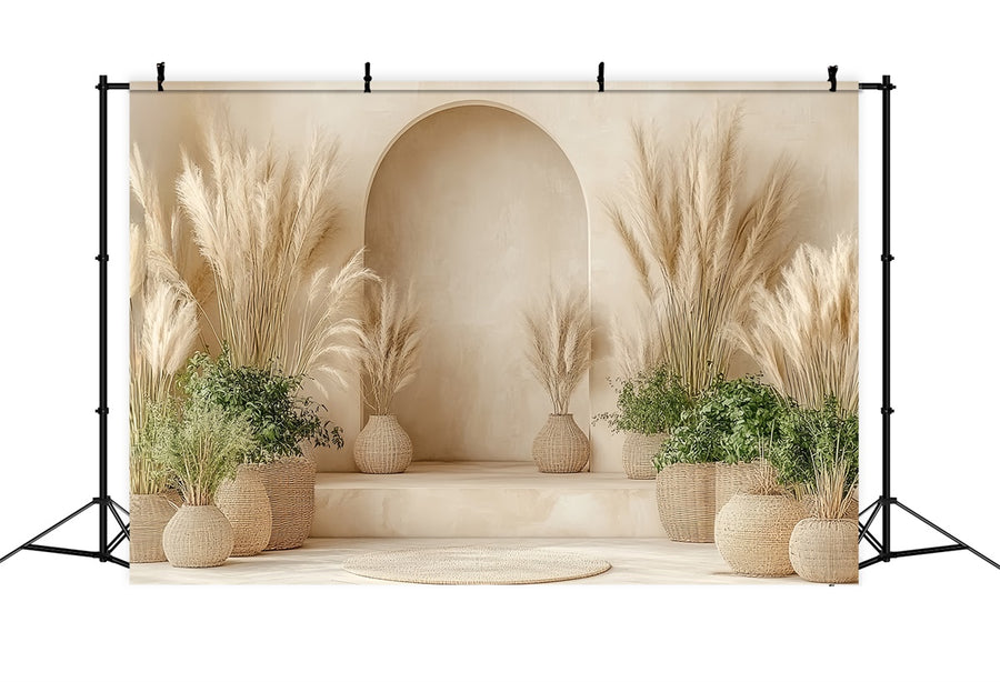 Bohemian Backdrop Natural Harmony Dried Grass Backdrop CSH57-293