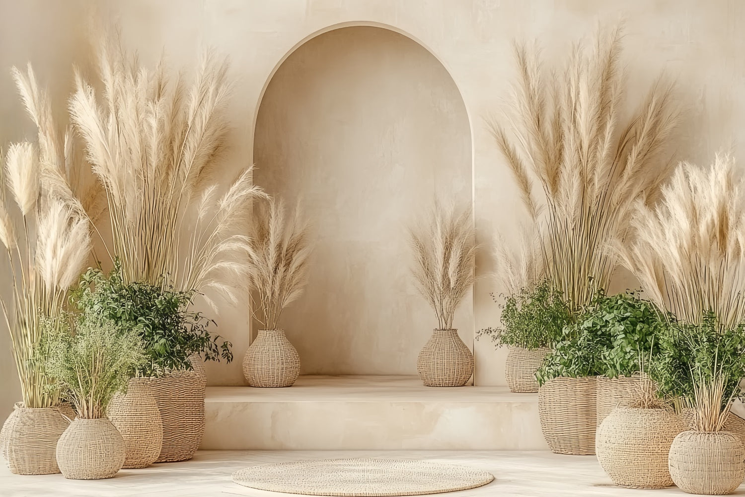 Bohemian Backdrop Natural Harmony Dried Grass Backdrop CSH57-293
