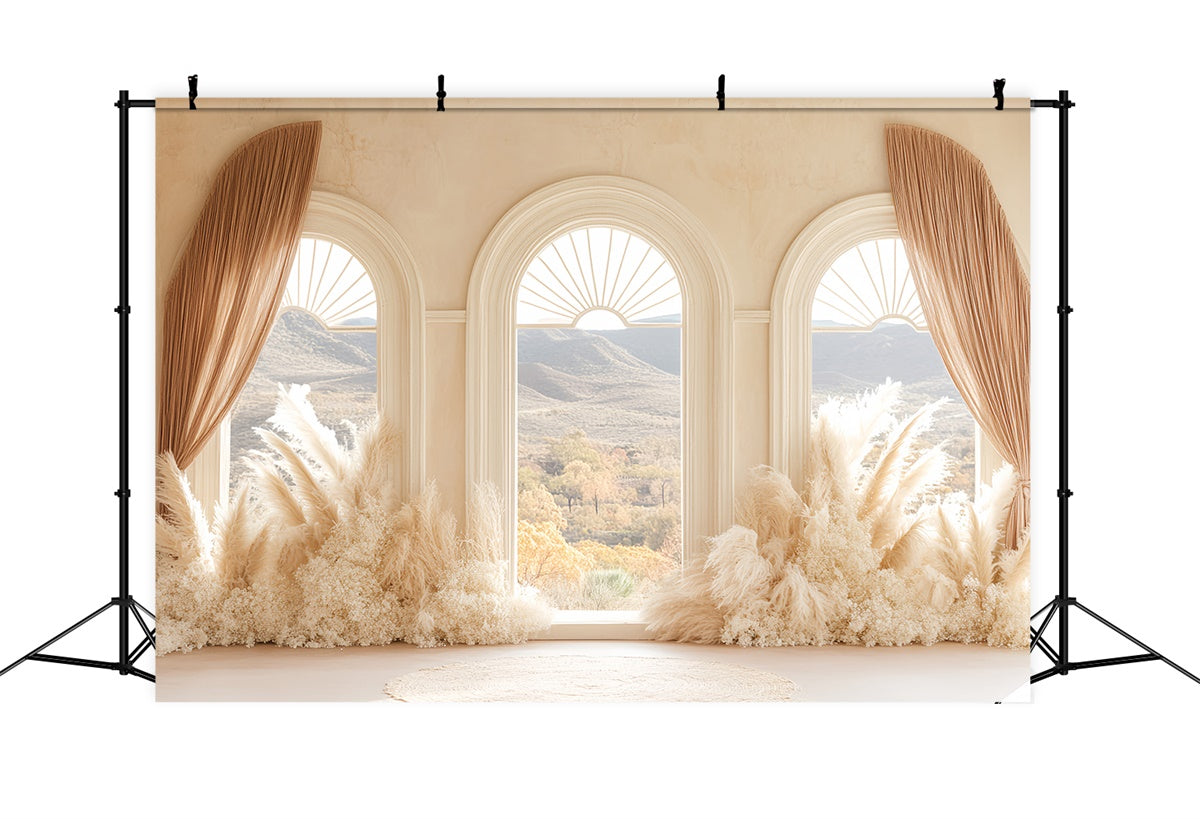 Bohemian Photo Backdrop Boho Window View Dream Backdrop CSH57-296