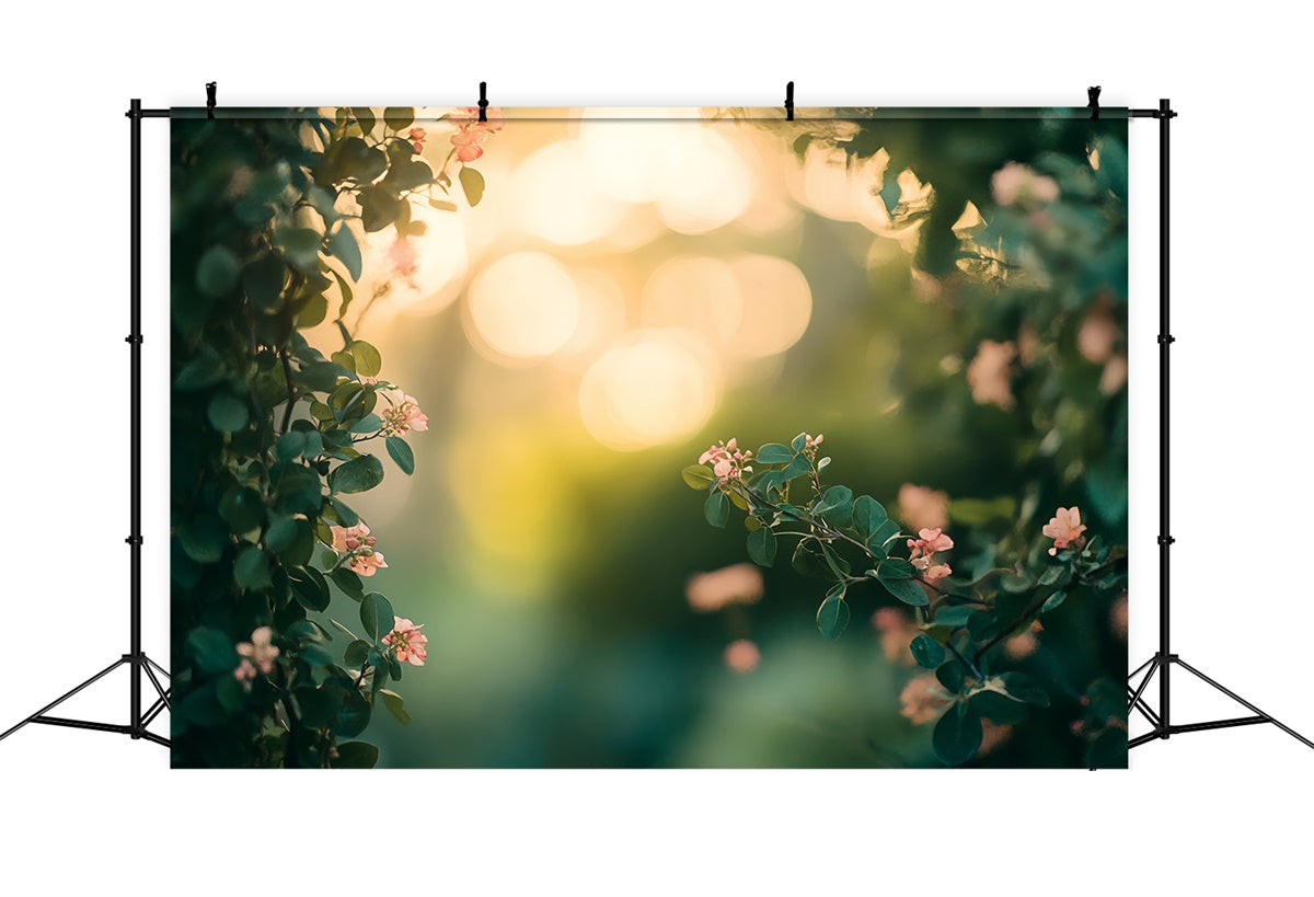 Headshot Photo Backdrop Sunset Garden Bloom Backdrop CSH57-3
