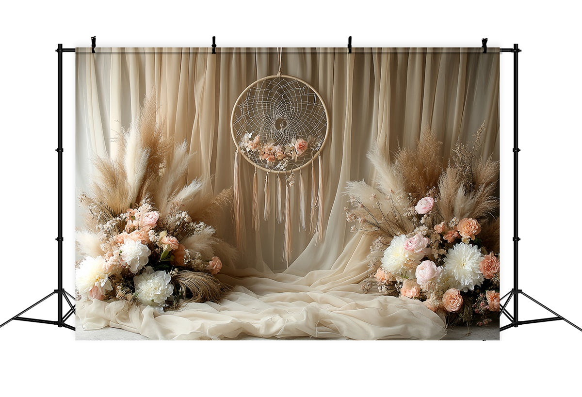 Bohemian Style Backdrop Blush Whisper Floral Backdrop CSH57-300